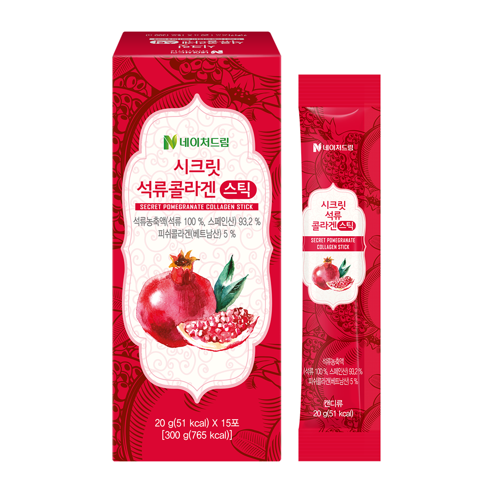 Желе с гранатом и коллагеном Nature Dream Secret Pomegranate Collagen Stick 15