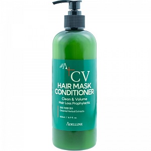 Маска кондиционер против выпадения волос Adelline Clean & Volume Hair Mask Conditioner 500