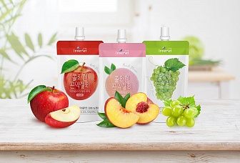 Желе фруктовое, питьевое из конняку с коллагеном и витамином С «Персик» InnerSet Collagen Konjac Jelly Peach 